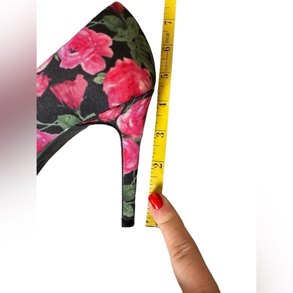 Christian Siriano Pink Floral Pointed Toe Stilettos Size 9.5 Wedding Guest Bloom - Picture 10 of 10